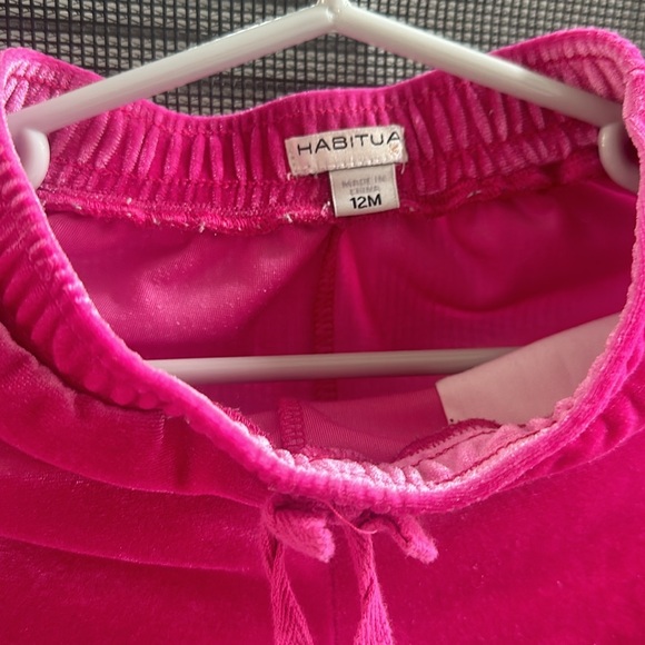 HABITUAL KID baby girl velour set - Picture 4 of 5